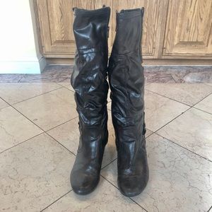 Life Stride Knee High Zip Up Block Heel, Size 10